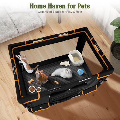 Black Dog Playpen with Iron Frame Z883282