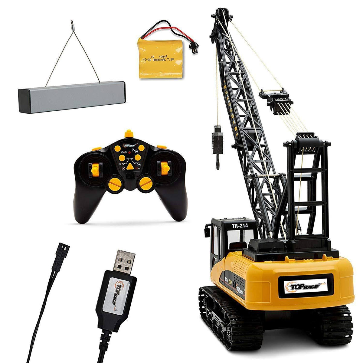 15 Channel Remote Control Crane 1 14 Scale RC Construction Toy K885306