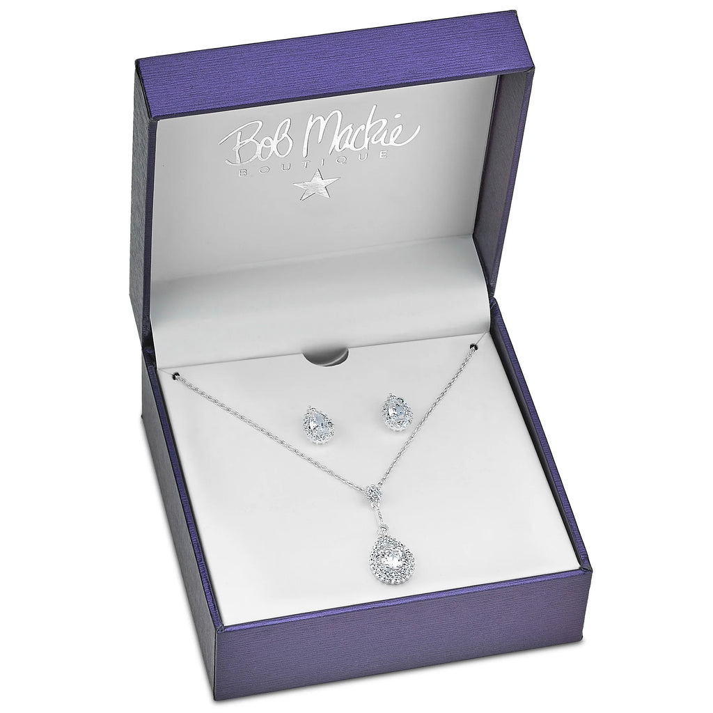 Teardrop Pendant and Matching Earring Set Z510330