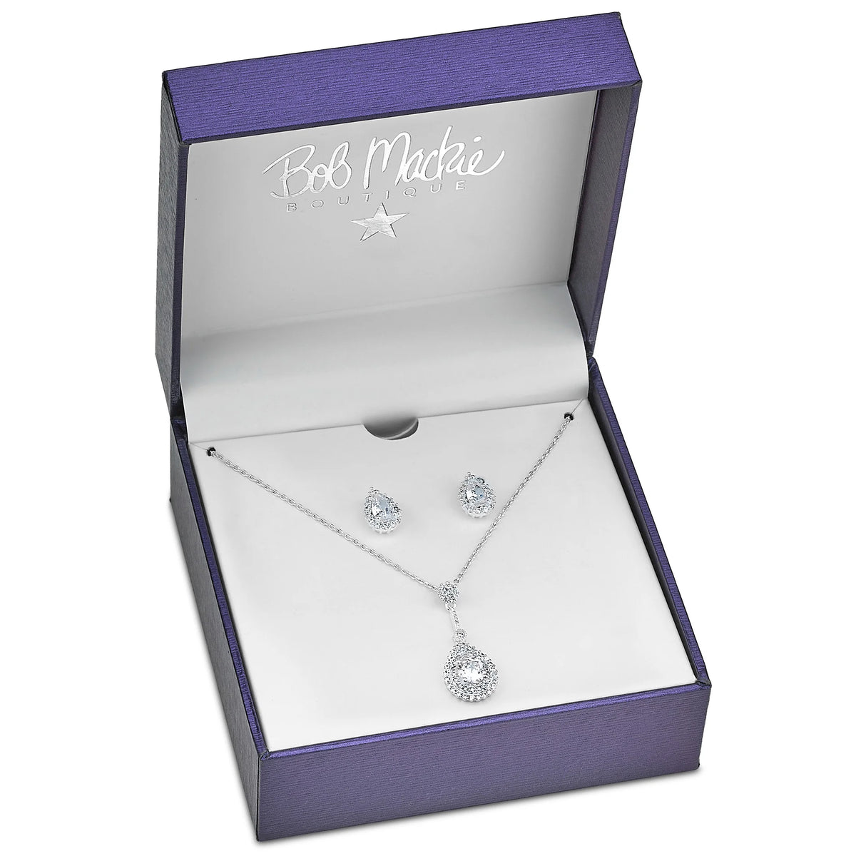 Teardrop Pendant and Matching Earring Set Z510330