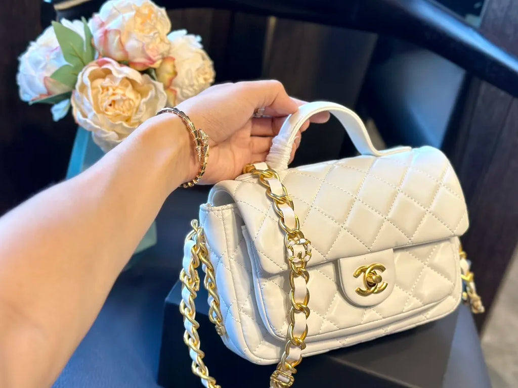 Mini Flap Bag with Top Handle N33369