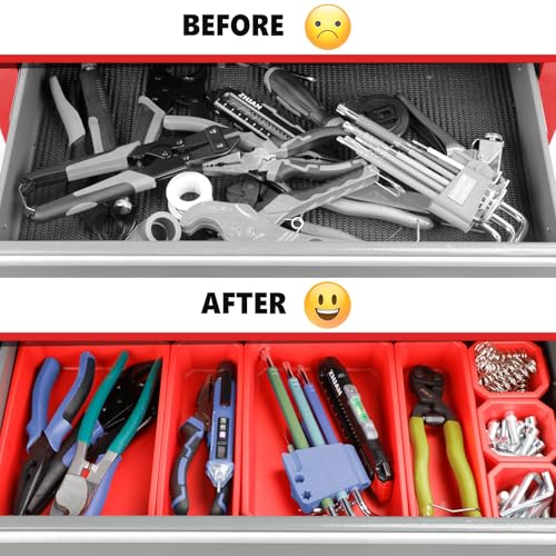 8 Drawer Rolling Metal Tool Chest with Wheels Z33313