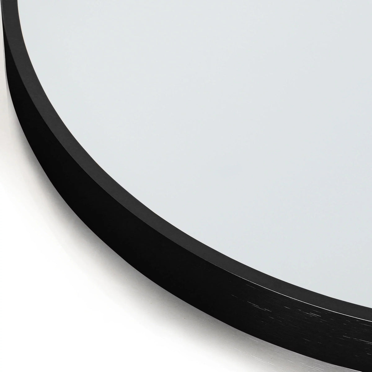 71"x32" Aluminum Alloy Arch Full Length Floor Mirror, Black K799