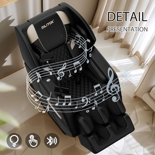 Black Full Body Massage Chair with Zero Gravity F184
