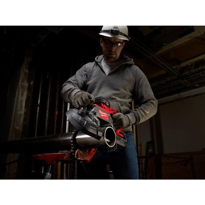 18-V Lithium-Ion Brushless Cordless Deep Cut Band Saw with Two 5.0Ah Batteries C145777