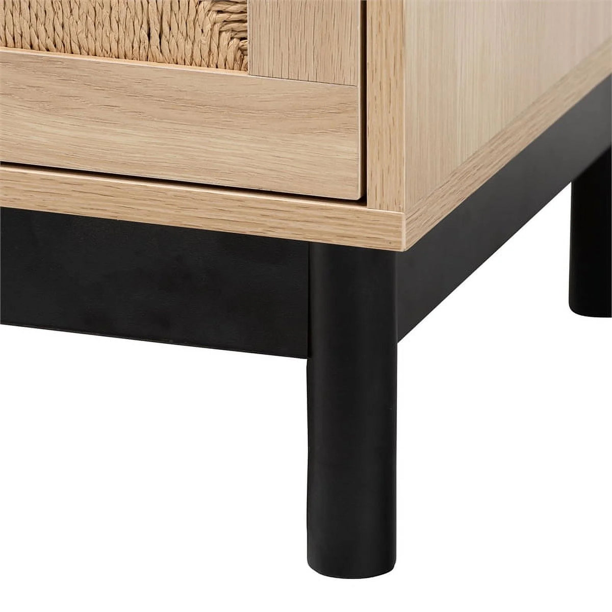 2-Drawer Mid-Century Wood End Table R218