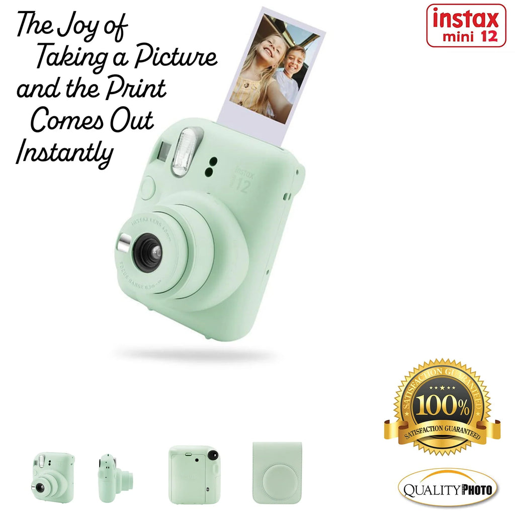 Blossom Pink Instant Camera with Case and Accessory Kit T686645