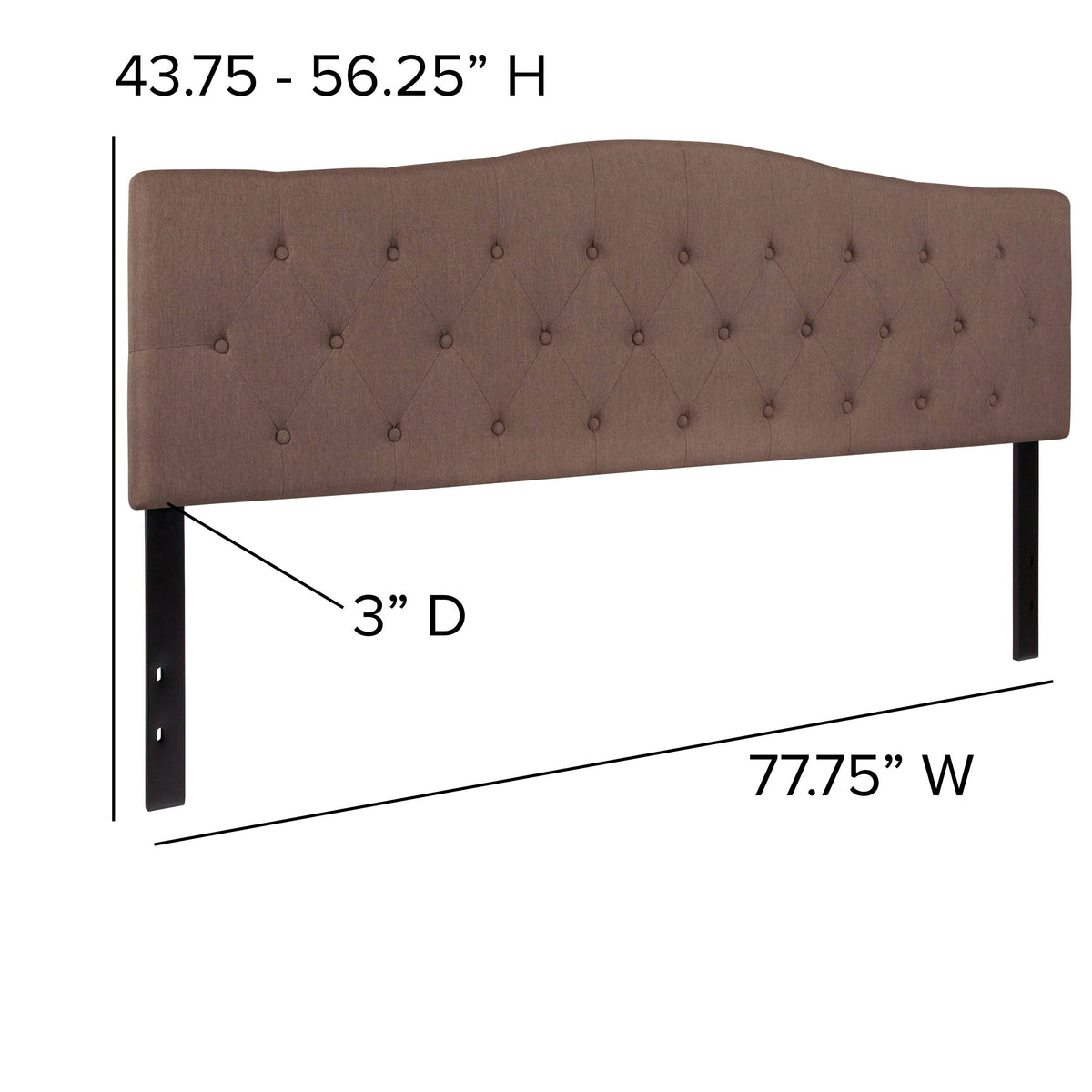 Navy Twin Upholstered Headboard W566