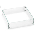 Tempered Glass Flame Guard for Square Drop-In Fire Pit Pan B8318
