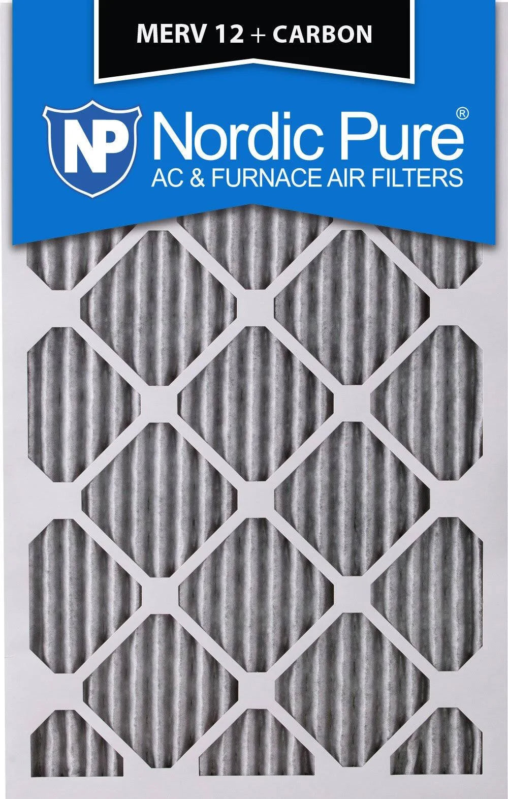 18x24x1 MERV 12 Pleated Carbon Air Filters 6 Pack W740134