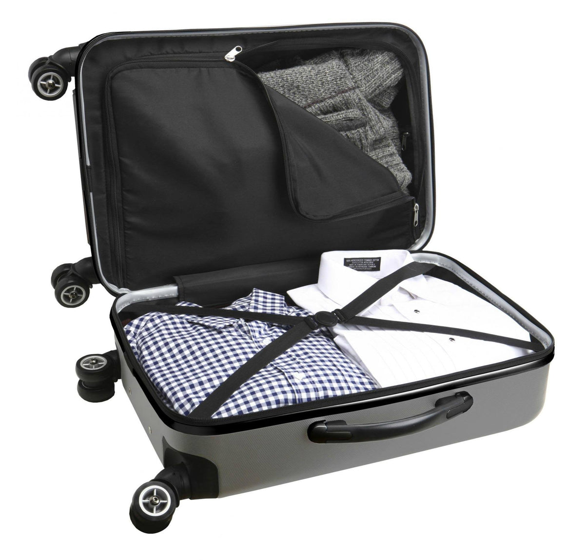 Silver 8-Wheel Hardcase Spinner Carry-On H57992