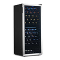 98 Bottle Dual Zone Stainless Steel Wine Refrigerator D605