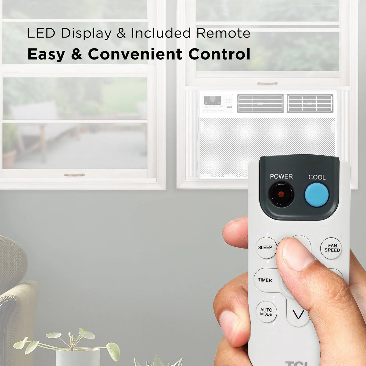 10,000 BTU Smart Window Air Conditioner, White Q60423