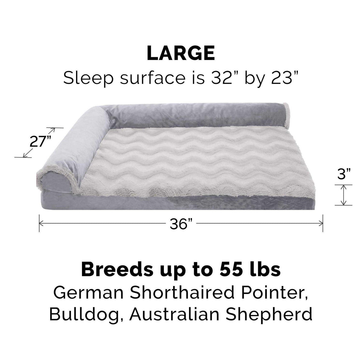 Velvet Chaise Lounge Dog Bed C268042