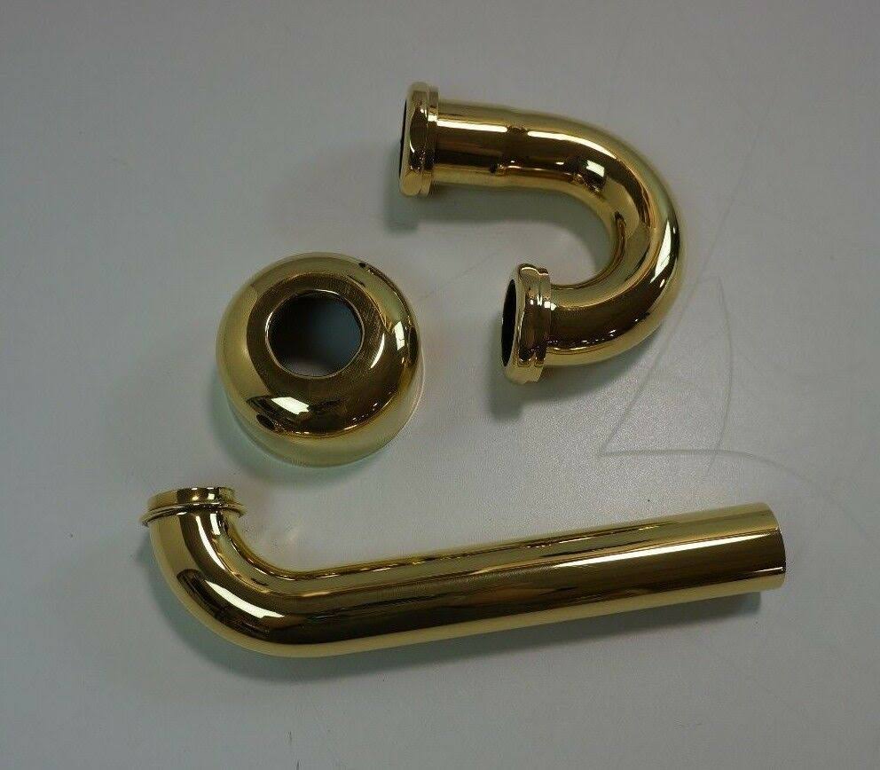 1-1/4x22 P-Trap - Polished Brass Uncoated U134