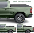 Soft Tri-Fold Truck Bed Cover 5.2ft Bed Tonneau Cover M5483