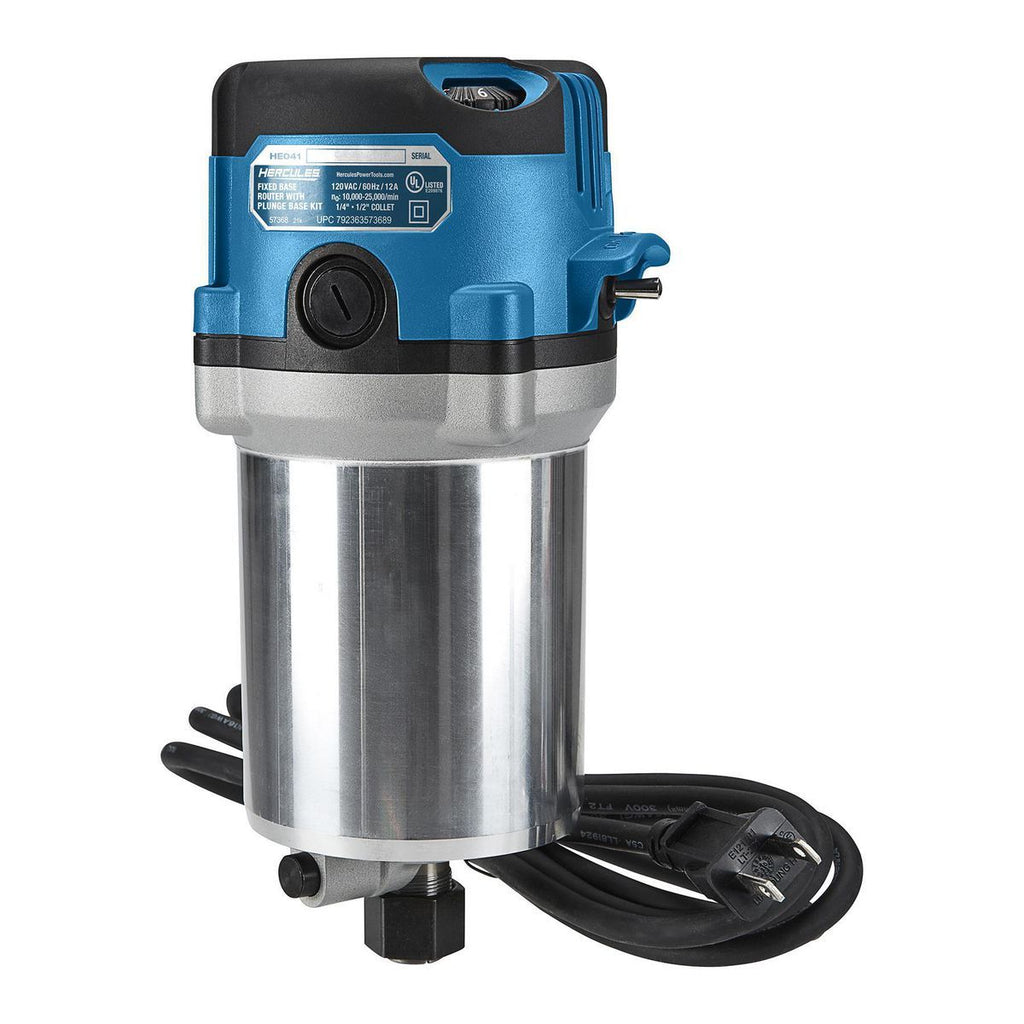12 Amp Variable-Speed Fixed Base Router with Plunge Base Kit R3324