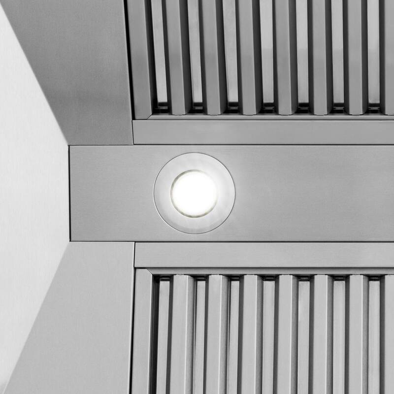 30 in. 400 CFM Ducted Wall Mount Range Hood in Stainless Steel L180512