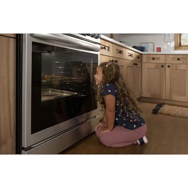 30 in. 5 Burner Slide-In Gas Range with Air Fry Stainless Steel R435372
