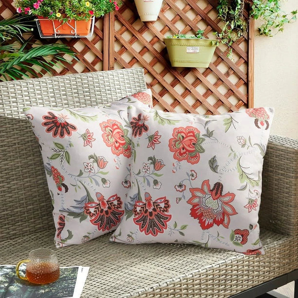 Waterproof Decorative Throw Pillows Set of 2, 18x18 Inch C893