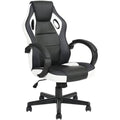 Black White PU Gaming Chair M9775