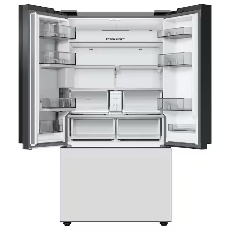 30 cu. ft. 3-Door French Door Smart Refrigerator with Beverage Center in White Glass M625