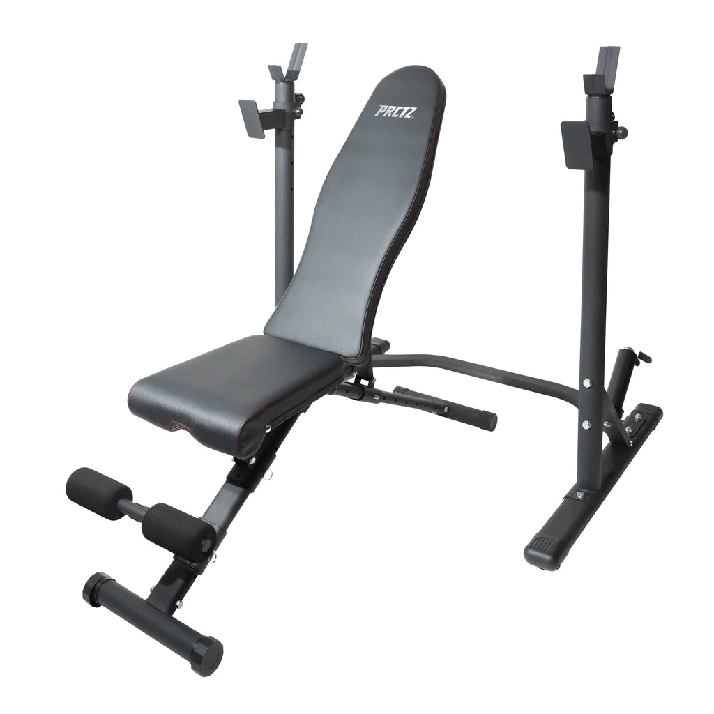 Two-Piece Olympic Weight Bench with Squat Rack I59228
