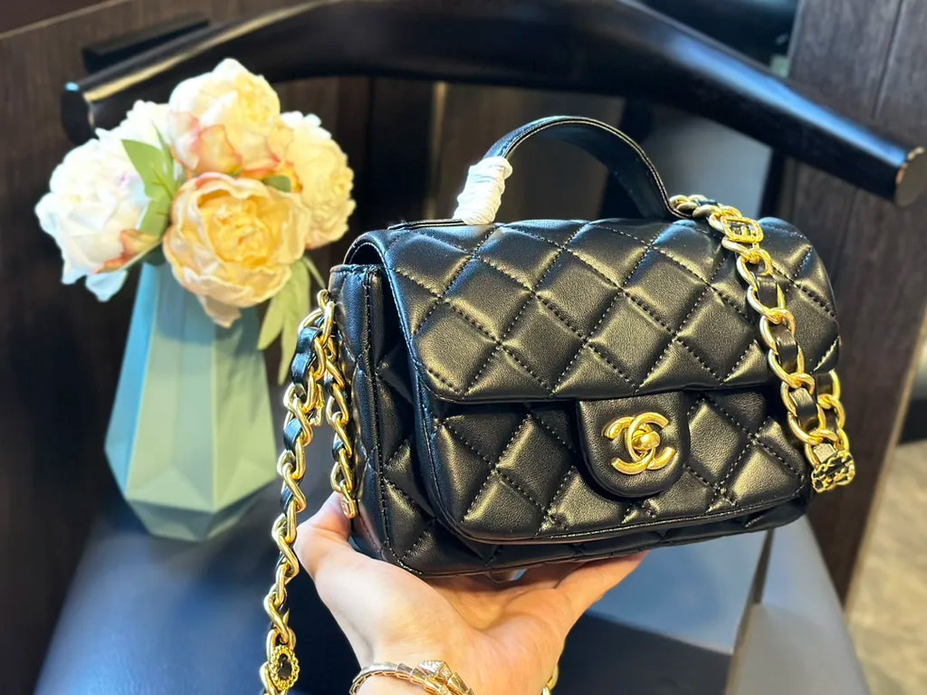 Mini Flap Bag with Top Handle N33369