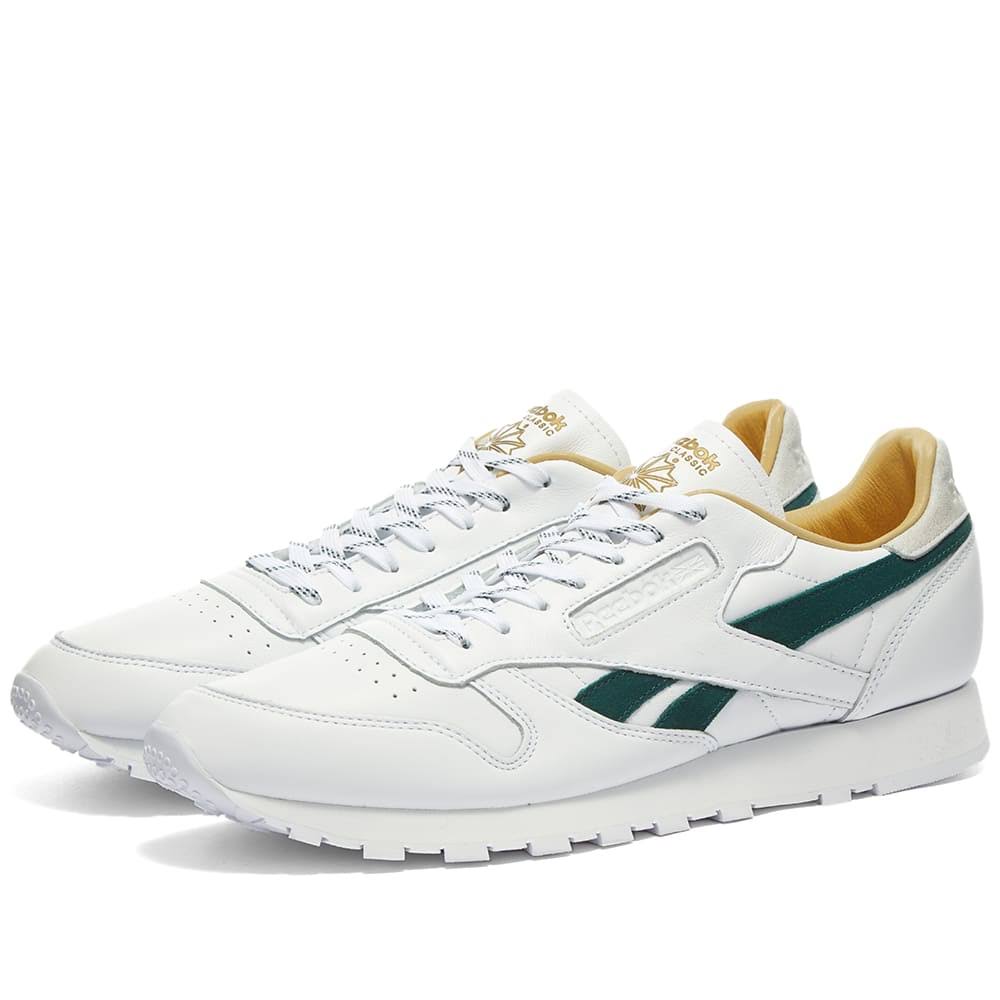 Classic Leather White Green Gold P457