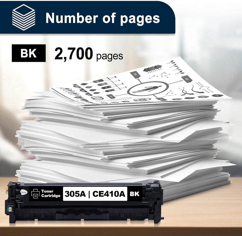 305A Toner 3 Pack Remanufactured Ink Cartridge Replacement M146