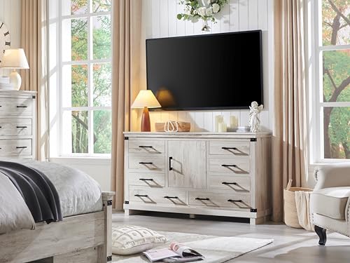 8 Drawer Wood Dresser I885
