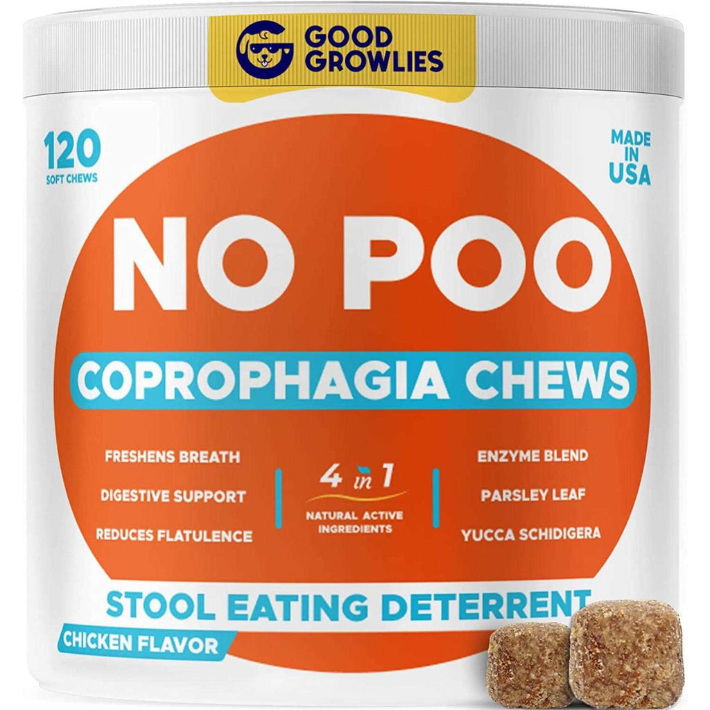 Natural Stool Eating Deterrent & Breath Aid Chew Supplement for Dogs K12983