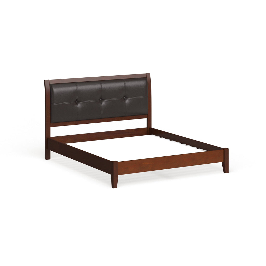 Brown Cherry California King Platform Bed H740889