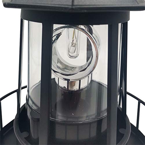 LED Solar Powered Lighthouse Waterproof Garden Statue Lights E872
