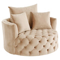 Beige Tufted Accent Chair Z335466