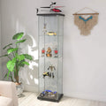 4-Shelf Glass Display Cabinet with Door X6651