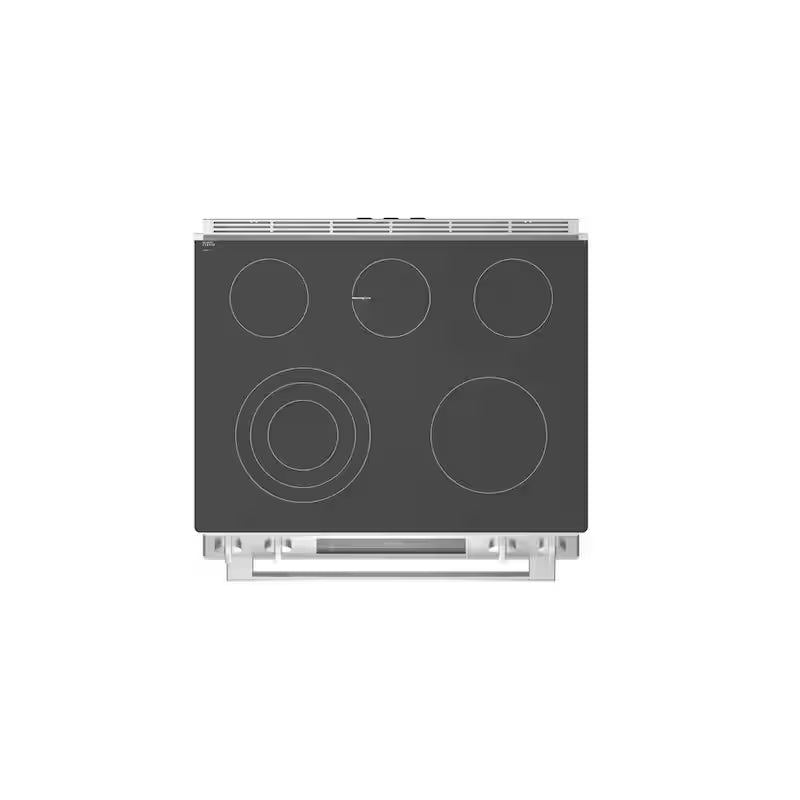 30 in. 4.6 cu. ft. Slide-In Electric Range with Self Cleaning Convection Oven in Stainless Steel J530058