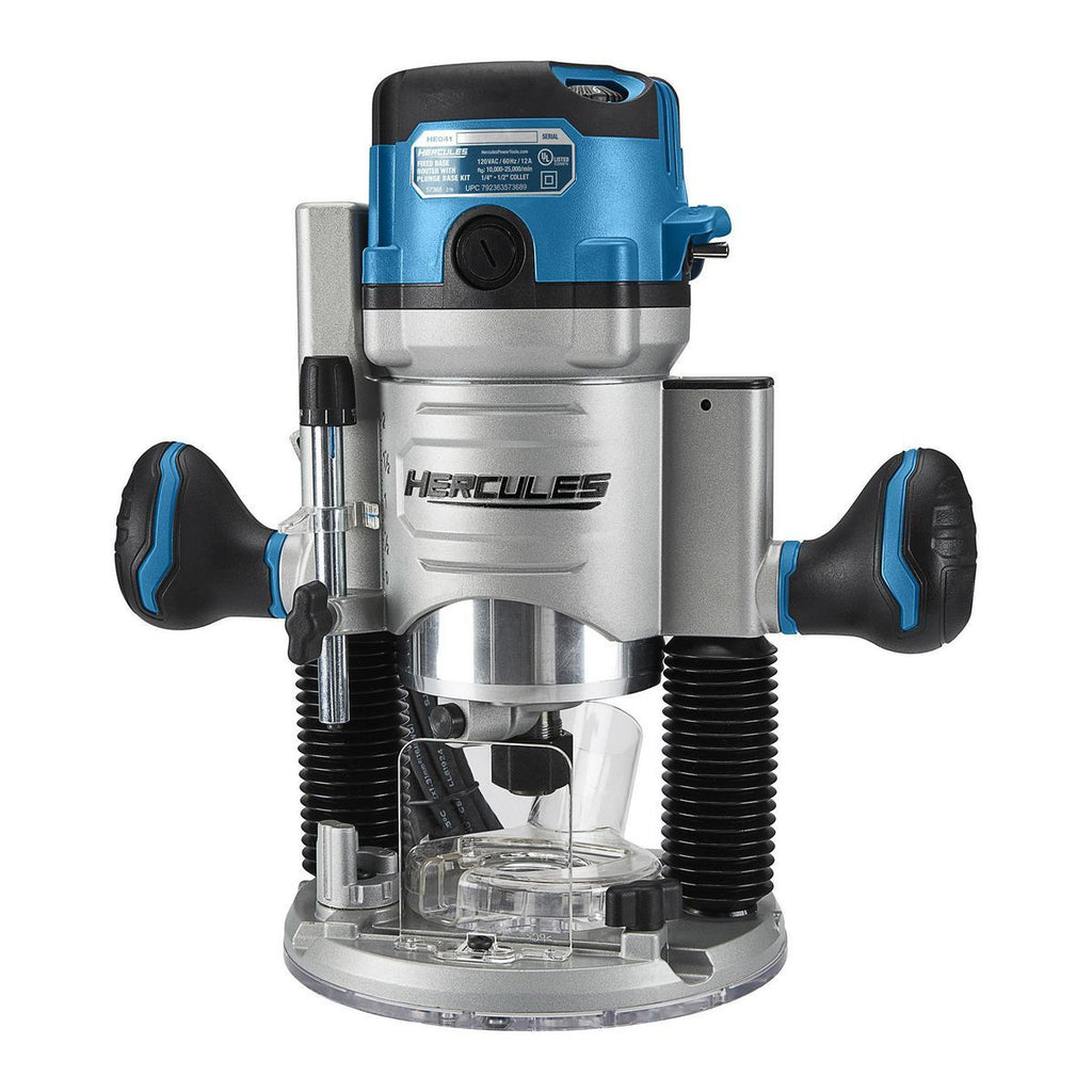 12 Amp Variable-Speed Fixed Base Router with Plunge Base Kit R3324