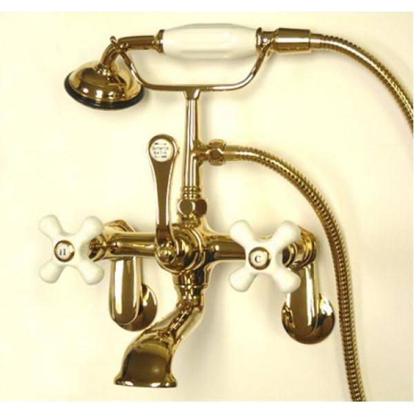 Wall Mount Clawfoot Tub Filler with Hand Shower Oil Rubbed Bronze W130
