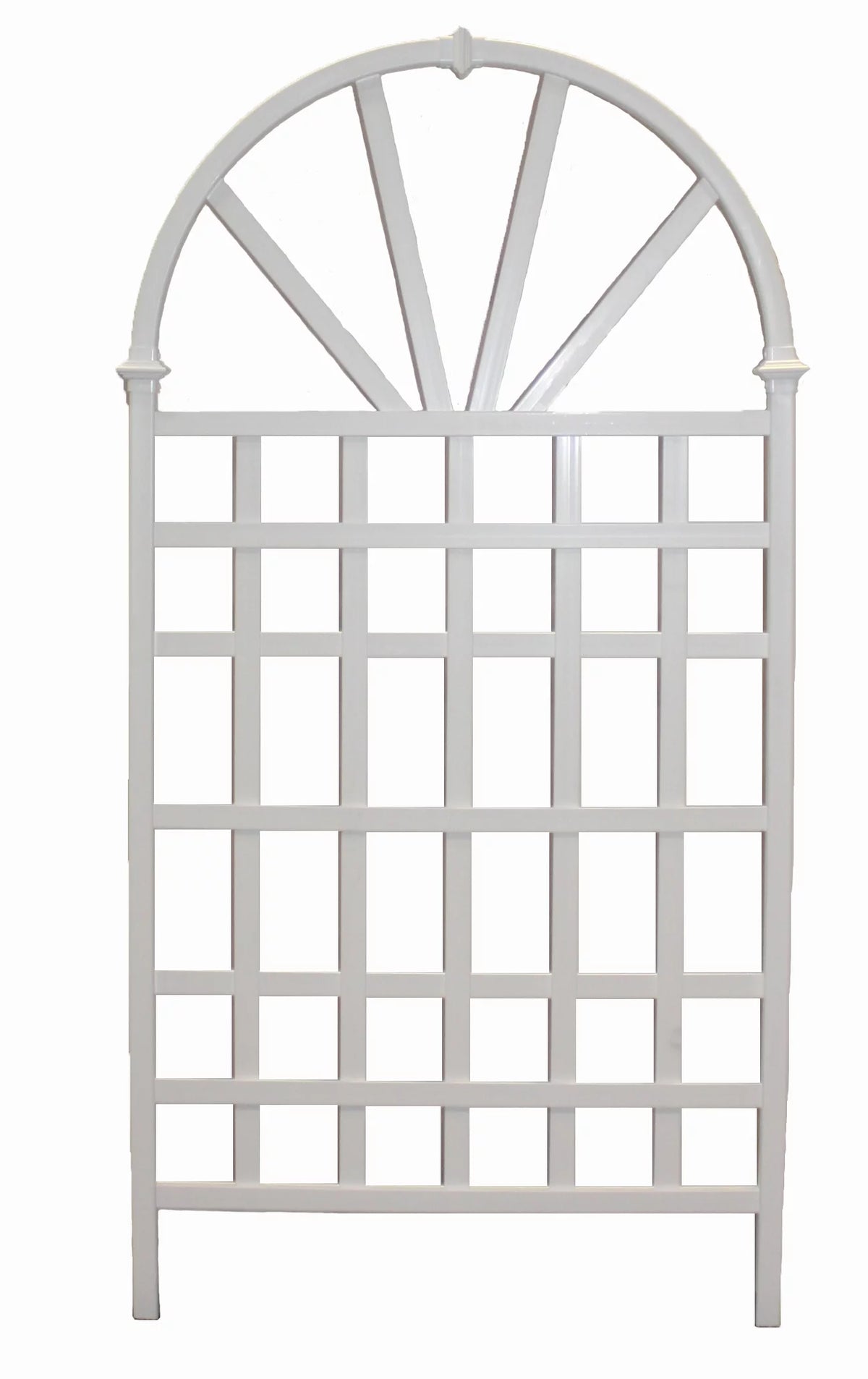 White Vinyl Trellis D79049