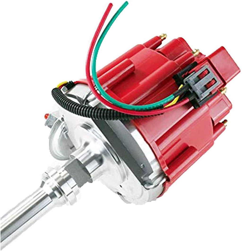 HEI Distributor, 8.0mm Spark Plug Wires, and Battery-Pigtail Harness Kit I537