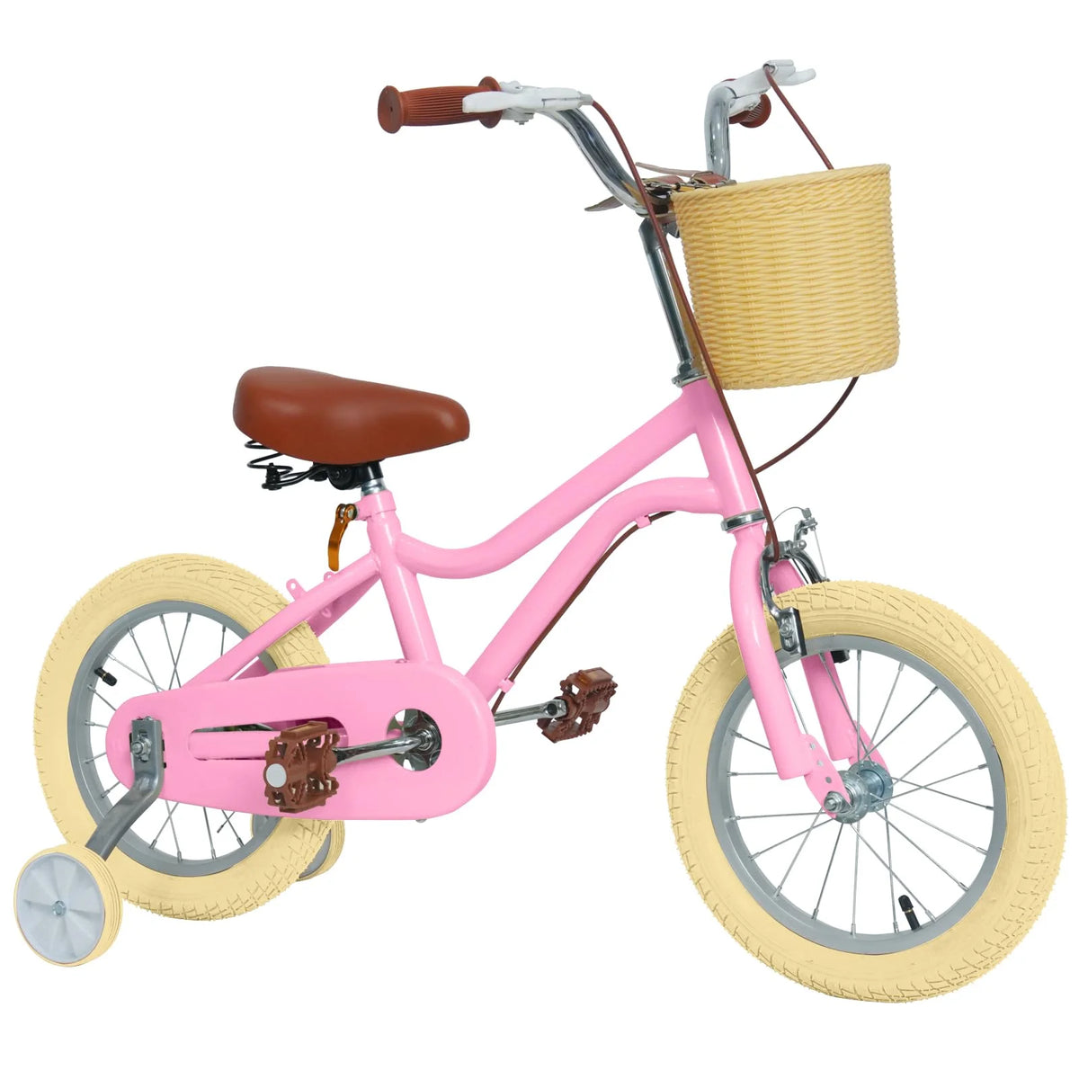 16 inch Kids Bike with Training Wheels and Basket E6683