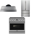 36 Electric Range, Range Hood and Refrigerator N20958