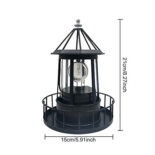 LED Solar Powered Lighthouse Waterproof Garden Statue Lights E872