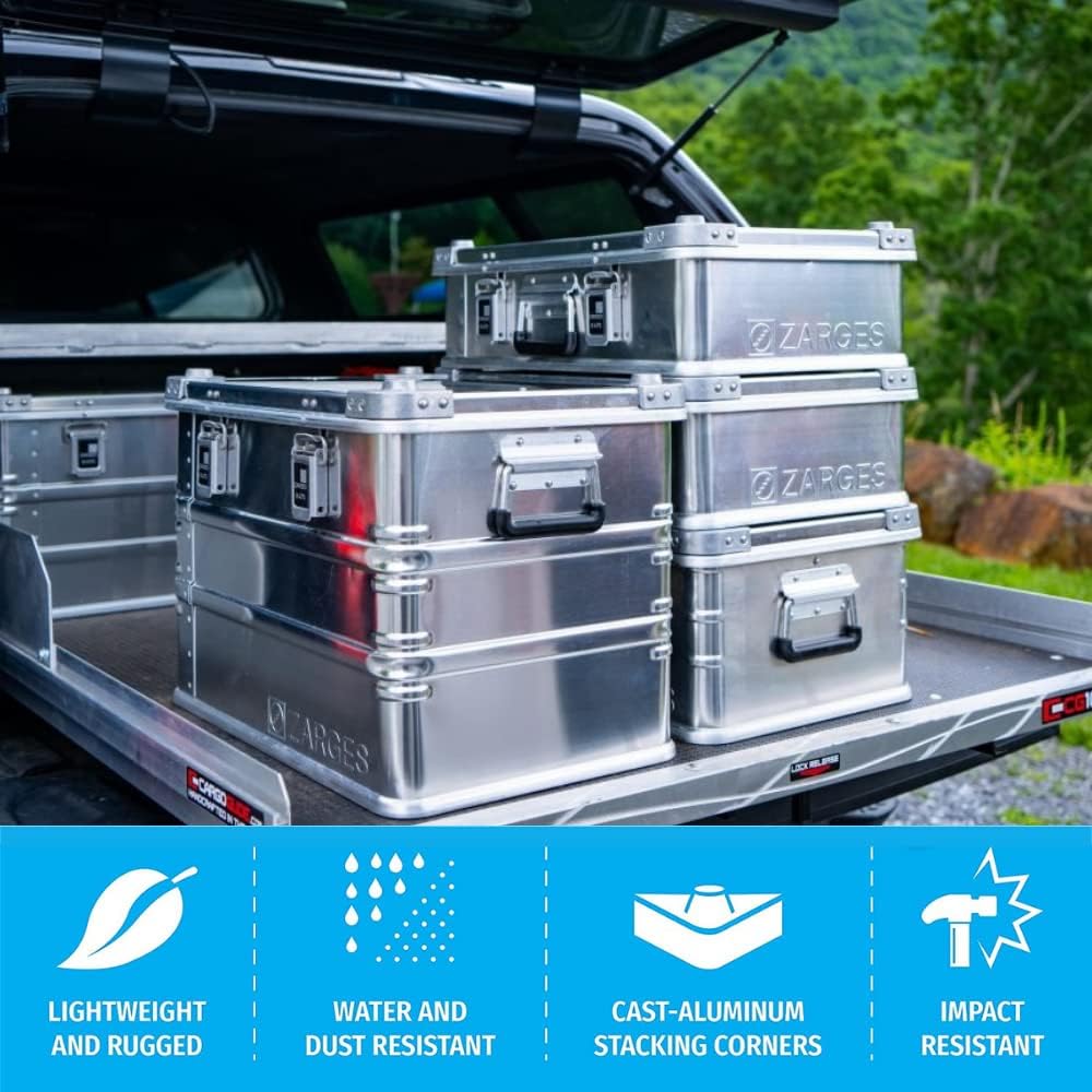 Aluminum Hard Protective Carrying Case, Stackable Storage, Dust and Water Resistant Z994779