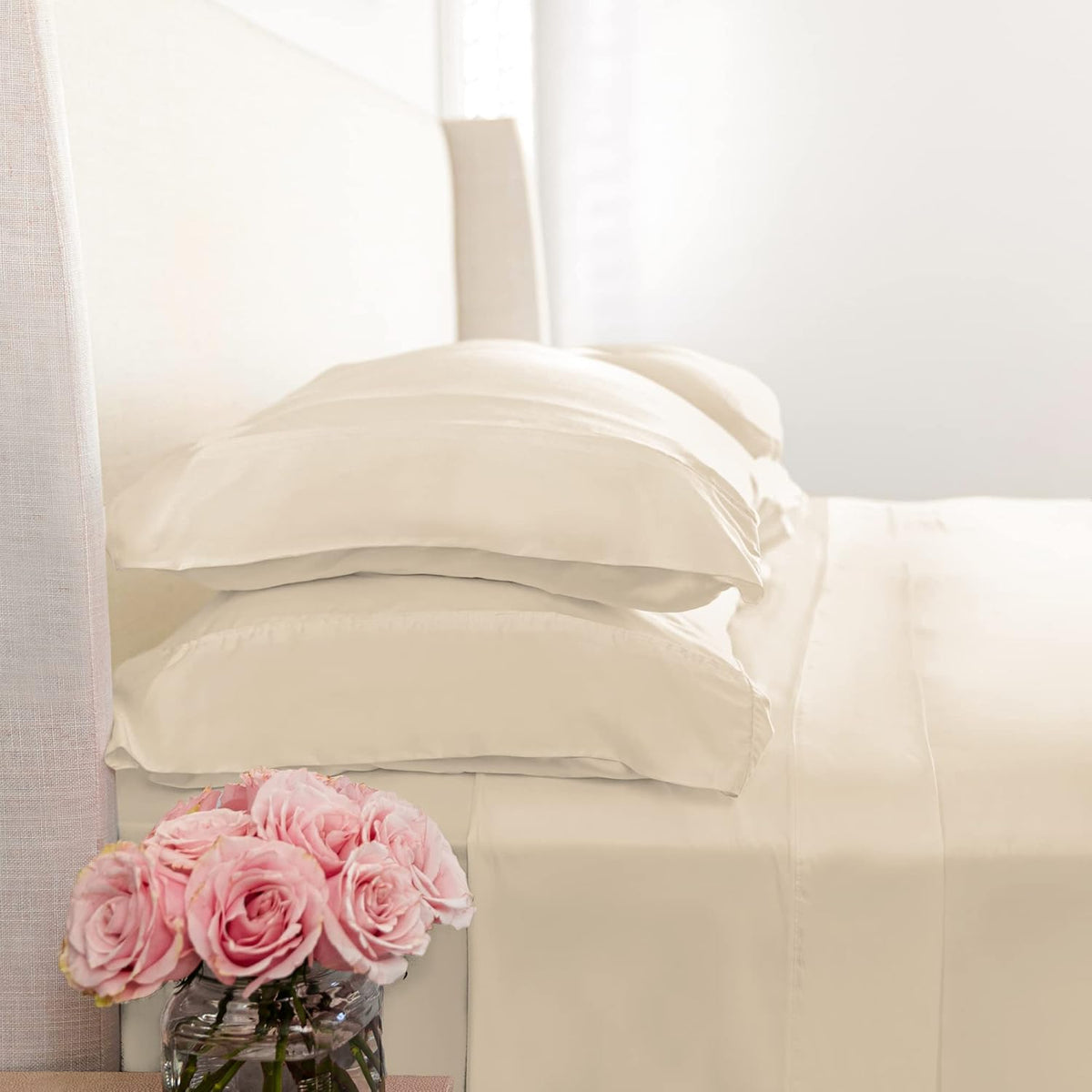 100% Viscose from Bamboo Sateen Weave Sheet Set W7241