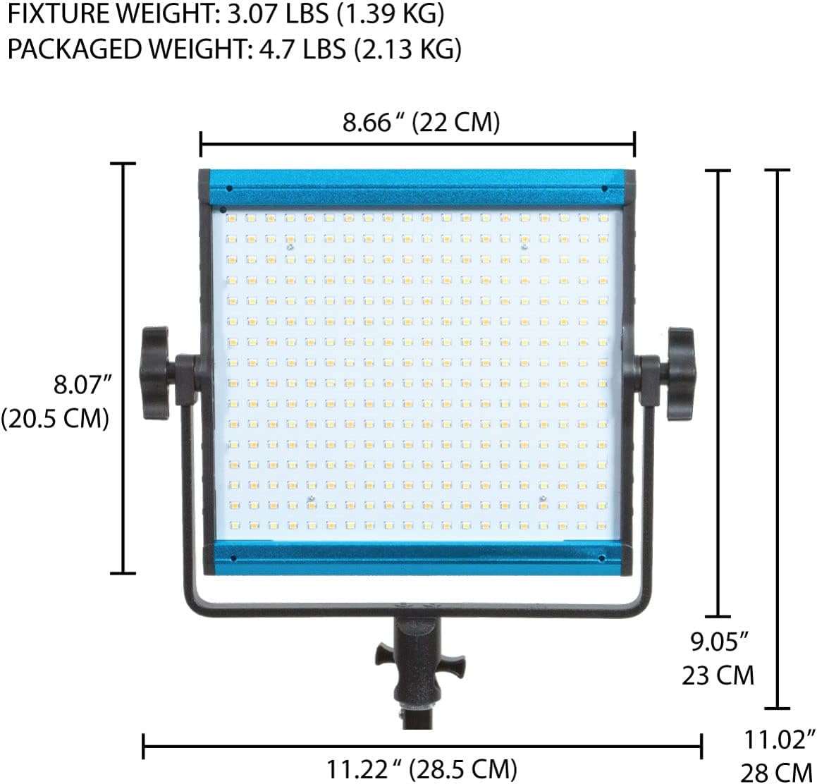 Bi-Color 3200K-5600K Dimmable LED Video Light A383375