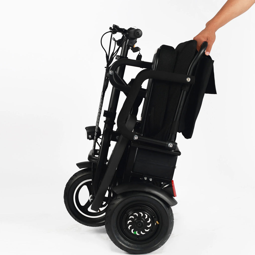 Folding Electric Trike 48v 700w Dual Motor Lithium Black N930