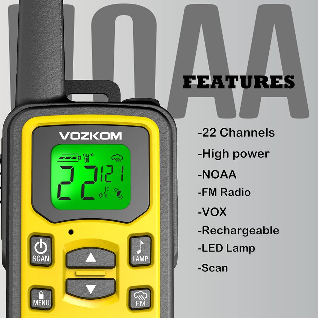 Rechargeable Long Range Two Way Radio Pack of 2 C95592