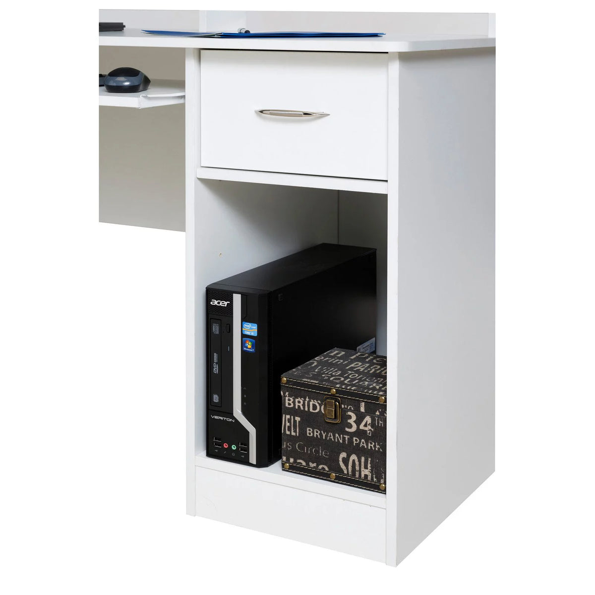 Computer Desk Hutch with Pull-Out Keyboard Z13259